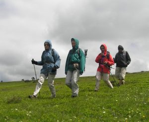 Randonneurs sur le Mont Lozère