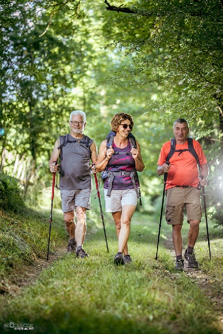 Randonnée dans la tiédeur de fin d'après midi "Château du Bosc"
