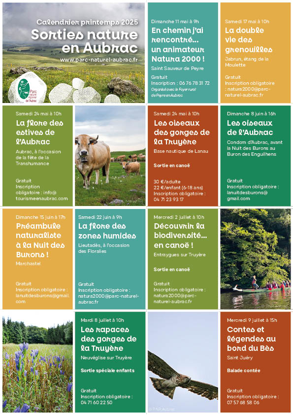 programme sorties nature 2025